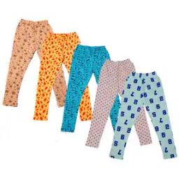 indiweaves Leaf Print Ankle Length Basic Leggings-picture-30
