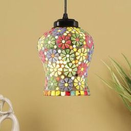 Printed Glass Hanging Lamp-10
