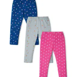 Pack of 3 Leggings with Elasticated Waist-image-11