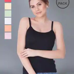 Pack of 7 Camisoles-image-44