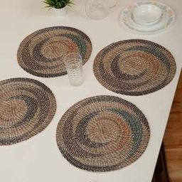 Set of 4 Crochet Round-Shaped Placemats-23