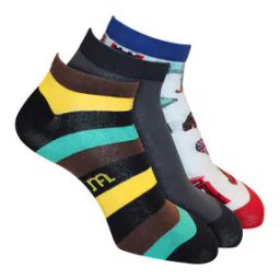 Pack of 3 Striped Ankle-Length Socks-image-77