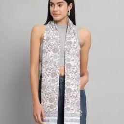 Women Floral Print Cotton Scarve-image-25