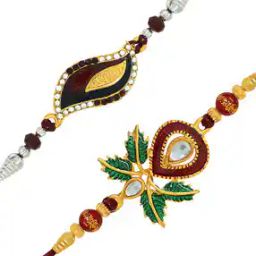 Set of 2 Gold-Plated Rakhis-22