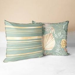Set of 2 Floral Print Cushion Covers 16" x 16"-29