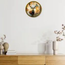 Printed Round Analogue Wall Clock-10