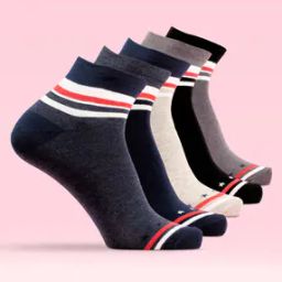 Men Pack of 5 Ankle-Length Socks-17