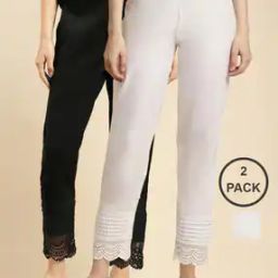 Women Solid Calf Length Straight Pant (Pack of 2)-picture-34
