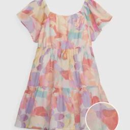 Printed Tiered A-Line Dress-image-25