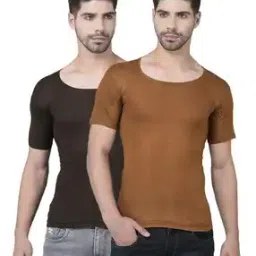 Men Pack of 2 Round-Neck Vest-image-59