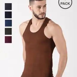 Men Pack of 6 Round-Neck Vest-picture-9