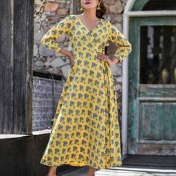 Women V-Neck Straight Dress-31
