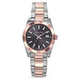 D450RN Swiss Made Mathey I Quartz Analogue Watch with Stainless Steel Strap-image-1