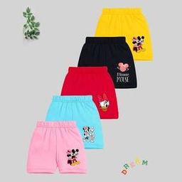Pack of 5 Graphic Print Shorts with Elasticated Waist-image-75