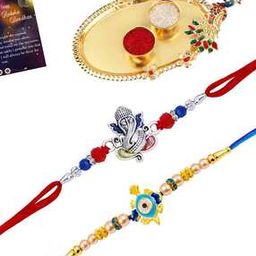Women Set of 2 Bhaiya & Bhabhi Rakhis-image-6