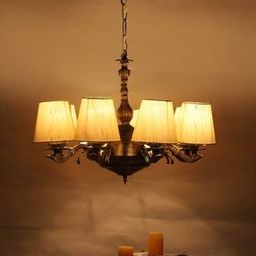  Chandelier With  Jute Lamp Shade For Living Room -image-7