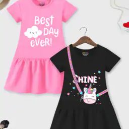 Pack of 2 Girls Printed A-Line Dress-picture-22