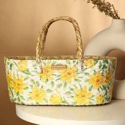 Tropical Seagrass Hamper Basket with Handle-image-37