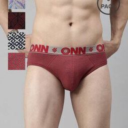 Pack of 5 Printed Briefs with Elasticated Waist-image-102