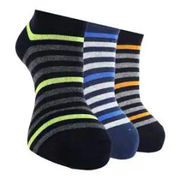 Pack of 3 Men Striped Ankle-Length Socks-picture-15