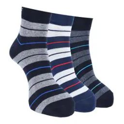 Pack of 3 Men Striped Ankle-Length Socks-picture-13
