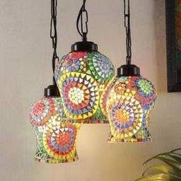 Set of 3 LED Compatible Cluster Hanging Lamps-image-76