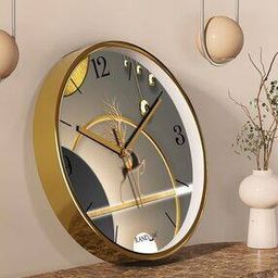 Graphic Print Round Wall Clock-32