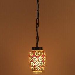 Mosaic Glass Hanging Lamp-41