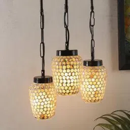 Cluster Mosaic Glass Hanging Lamp-image-16