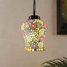 devansh Mosaic Glass Hanging Lamp-picture-39