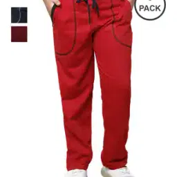 indiweaves Boys Pack of 3 Fitted Track Pants with Insert Pockets-picture-5
