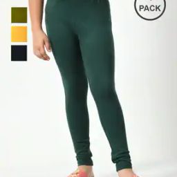 Pack of 4 Leggings with Elasticated Waistband-image-98