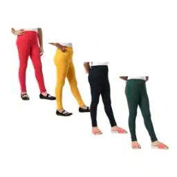 Pack of 4 Leggings with Elasticated Waistband-image-71