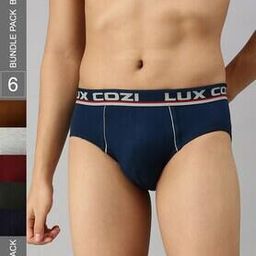 Pack of 6 Logo Print Briefs with Elasticated Waist-picture-23