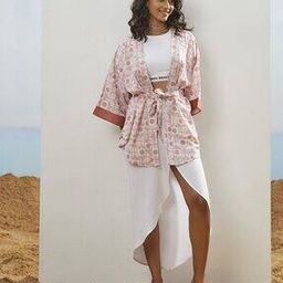 Women Printed Relaxed Fit Front-Open Jacket-42