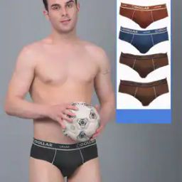Men Pack of 5 Briefs with Elasticated Waistband-image-68