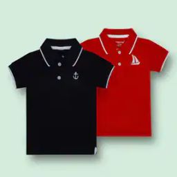 Boys Pack of 2 Tailored Fit Polo T-Shirts-picture-2