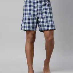 Checked Shorts with Insert Pockets-image-79