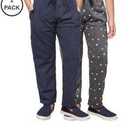 Pack of 2 Boy Micro Print Fitted Track Pants-image-47