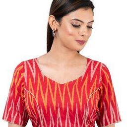 Women Ikat Print Slip-On Blouse-picture-24