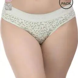 Pack of 3 Women Printed Briefs with Elasticated Waist-image-90