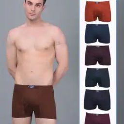 Pack of 7 Men Trunks with Elasticated Waistband-image-74