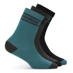 Pack of 3 Brand Print Mid-Calf Length Socks-image-76