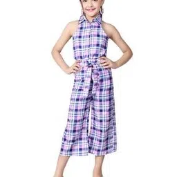 arshia fashions Girls Checks Pants With Top Sets-picture-12