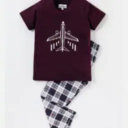 Graphic Print T-Shirt & Pyjamas Set-picture-3