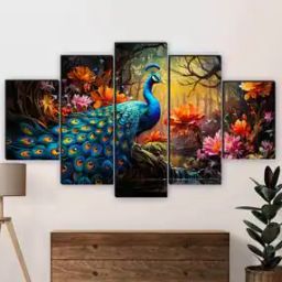 5-Piece Peacock Print Wall Arts-19