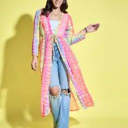 Tie & Dye Front-Open Shrug-3