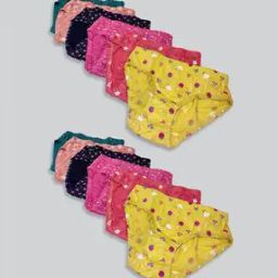 Pack of 12 Bikini Panties with Elasticated Waistband - Assorted-picture-22