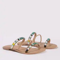 Women Embellished Slip-On Flat Sandals-picture-40