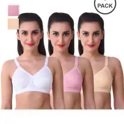 Pack of 3 Women Full-Coverage Minimiser Bras-image-7